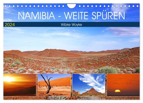 Namibia - Weite spüren (Wandkalender 2024 DIN A4 quer), CALVENDO Monatskalender - Wibke Woyke