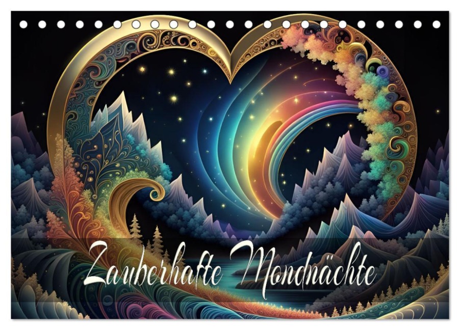 Zauberhafte Mondnächte (Tischkalender 2026 DIN A5 quer), CALVENDO Monatskalender - Dusanka Djeric