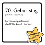 Cover-Bild zum Titel '70. Geburtstag' von 'Tim Schmitt'