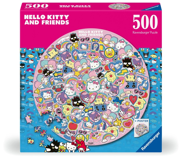 Erwachsenenpuzzle 500 Teile - Hello Kitty and Friends - 