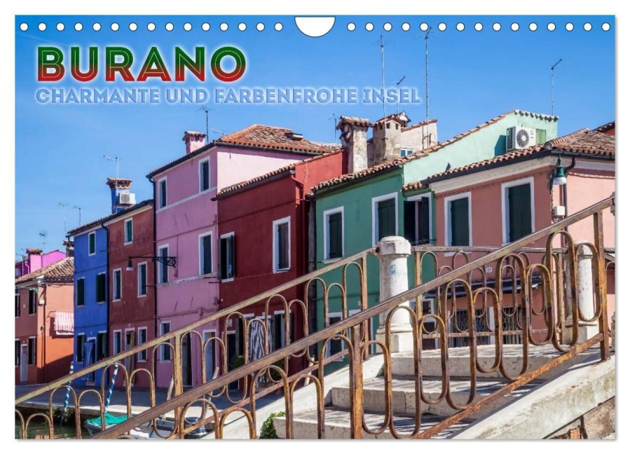 BURANO Charmante und farbenfrohe Insel (Wandkalender 2027 DIN A4 quer), CALVENDO Monatskalender - Melanie Viola
