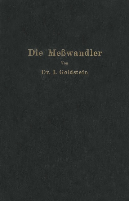 Die Meßwandler - Isaak Goldstein