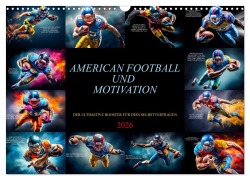 Cover-Bild zum Titel 'American Football und Motivation (Wandkalender 2026 DIN A3 quer), CALVENDO Monatskalender' von 'Dirk Meutzner'