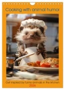 Cover-Bild zum Titel 'Cooking with animal humor (Wall Calendar 2026 DIN A4 portrait), CALVENDO 12 Month Wall Calendar' von 'Peter Ruebsamen'