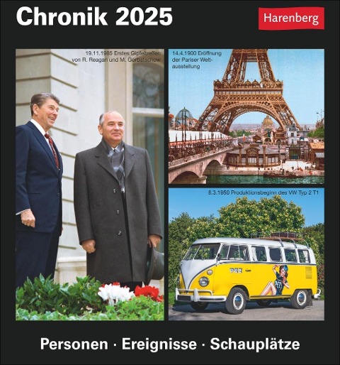Chronik Tagesabreißkalender 2025 - Kulturkalender - Personen, Ereignisse, Schauplätze - Berthold Budde