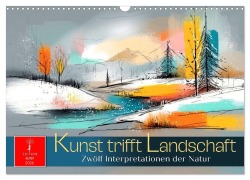 Cover-Bild zum Titel 'Kunst trifft Landschaft (Wandkalender 2026 DIN A3 quer), CALVENDO Monatskalender' von 'Roder Roder'