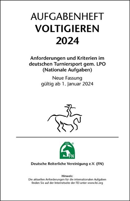 Aufgabenheft - Voltigieren 2024 - Deutsche Reiterliche Vereinigung E. V. (Fn)