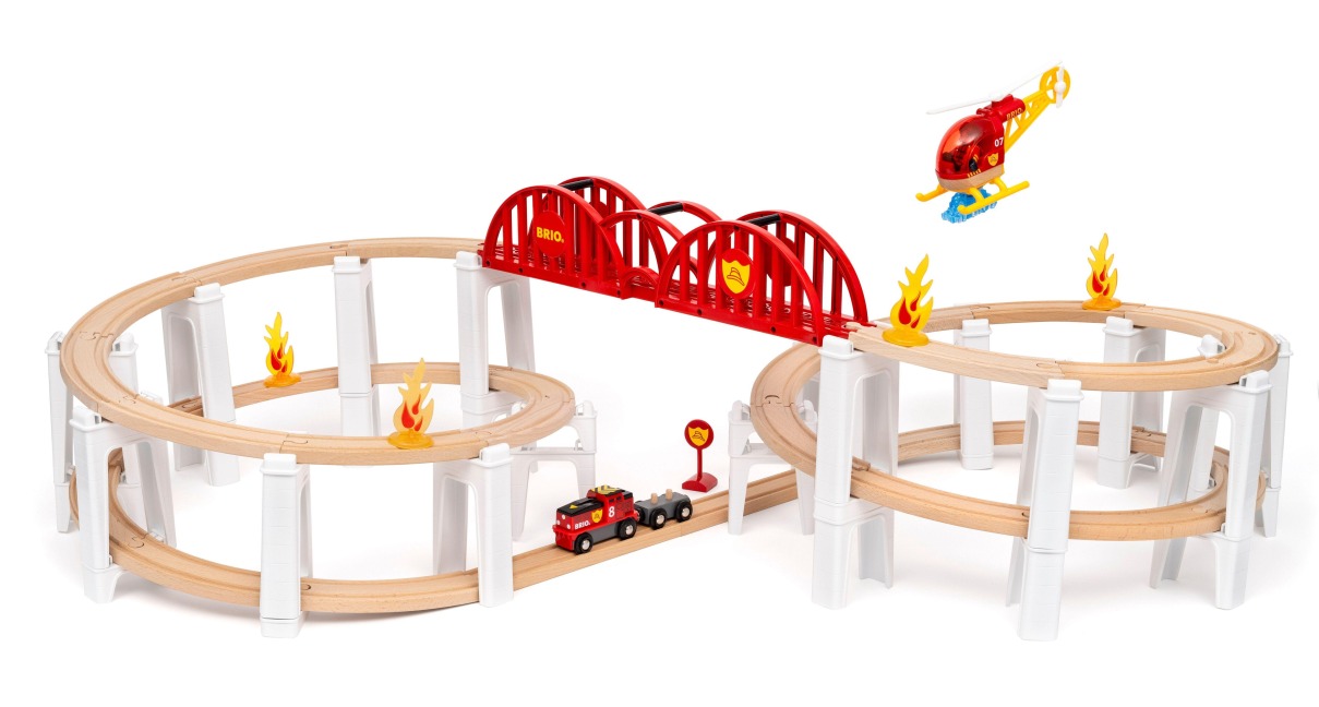 BRIO World - 36114 Großes Spiralenset| Spielzeuglok-Set für Kinder ab 3 Jahren - 