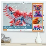Cover-Bild zum Titel 'Modern Art Animals (hochwertiger Premium Wandkalender 2026 DIN A2 quer), Kunstdruck in Hochglanz' von 'Steffen Gierok-Latniak'