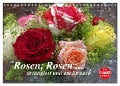 Rosen, Rosen ... arrangiert und am Strauch (Wandkalender 2024 DIN A4 quer), CALVENDO Monatskalender - Gisela Kruse