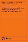 Cover-Bild zum Titel 'Pflichten und Handlungsmöglichkeiten von Vorstandsmitgliedern bei internationalen Normenkonflikten' von 'Johannes Rowold'