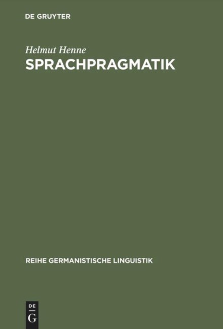 Sprachpragmatik - Helmut Henne