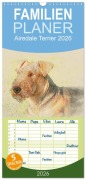 Familienplaner 2026 - Airedale Terrier 2026 mit 5 Spalten (Wandkalender, 21 x 45 cm) CALVENDO - Andrea Redecker