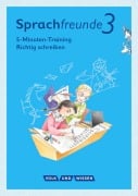 Cover-Bild zum Titel 'Sprachfreunde - Ausgabe Nord/Süd 3. Schuljahr - 5-Minuten-Training "Richtig schreiben"' von 'Katrin Junghänel'