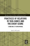 Cover-Bild zum Titel 'Practices of Relations in Task-Dance and the Event-Score' von 'Josefine Wikström'