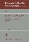 Cover-Bild zum Titel 'Datenbank-Systeme für Büro, Technik und Wissenschaft' von ''