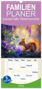 Familienplaner 2026 - Zauberhafte Waldmomente mit 5 Spalten (Wandkalender, 21 x 45 cm) CALVENDO - Steffen Gierok-Latniak