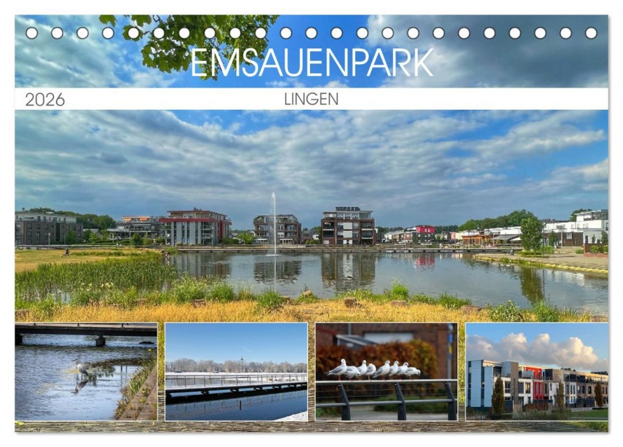 Emsauenpark Lingen (Tischkalender 2026 DIN A5 quer), CALVENDO Monatskalender - SchnelleWelten SchnelleWelten