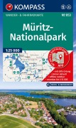Cover-Bild zum Titel 'KOMPASS Wanderkarte 853 Müritz-Nationalpark 1:25.000' von ''