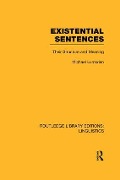 Existential Sentences - Michael Lumsden