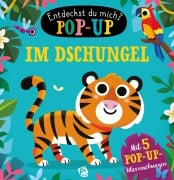 Cover-Bild zum Titel 'Im Dschungel - Entdeckst du mich? Pop-up-Buch - Pappbilderbuch mit bunten Pop-ups und lustigen Reimen' von ''