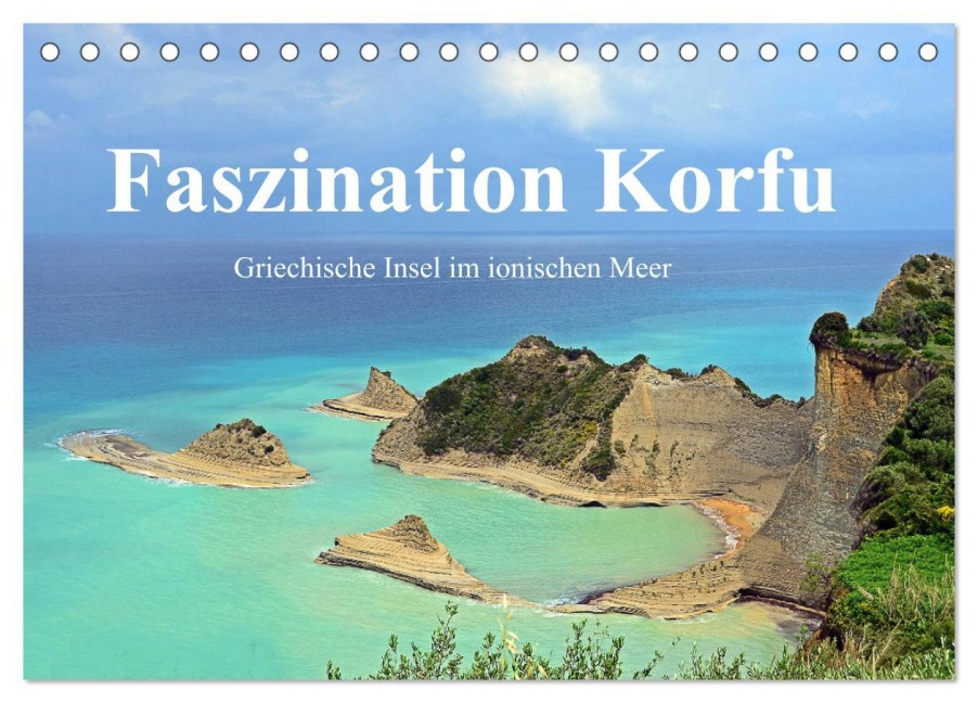 Faszination Korfu (Tischkalender 2026 DIN A5 quer), CALVENDO Monatskalender - Sarnade Sarnade