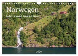 Cover-Bild zum Titel 'Norwegen. Sognefjord - Aurlandsfjord - Geirangerfjord - Stavanger (Wandkalender 2026 DIN A4 quer), CALVENDO Monatskalender' von 'Klaus Kolfenbach'