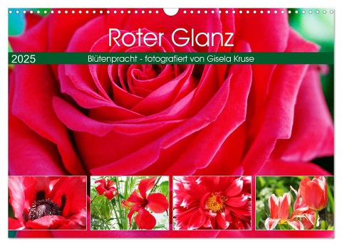 Roter Glanz Blütenpracht (Wandkalender 2025 DIN A3 quer), CALVENDO Monatskalender - Gisela Kruse