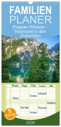 Cover-Bild zum Titel 'Familienplaner 2026 - Pragser Wildsee - Traumziel in den Dolomiten mit 5 Spalten (Wandkalender, 21 x 45 cm) CALVENDO' von 'Thomas Bugdoll'