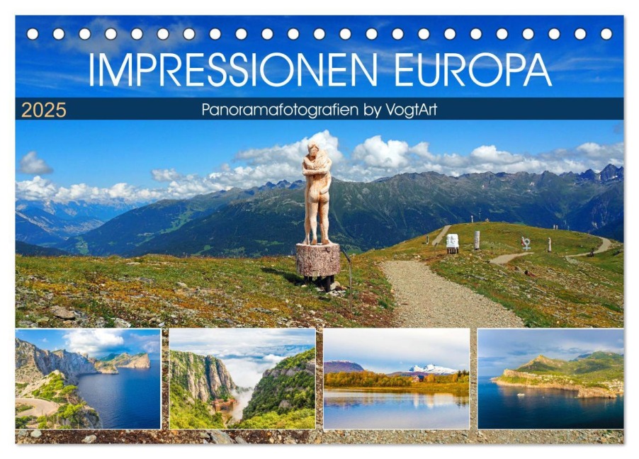 Impressionen Europa, Panoramafotografien by VogtArt (Tischkalender 2025 DIN A5 quer), CALVENDO Monatskalender - VogtArt VogtArt