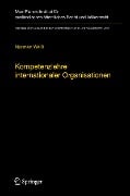Cover-Bild zum Titel 'Kompetenzlehre internationaler Organisationen' von 'Norman Weiß'