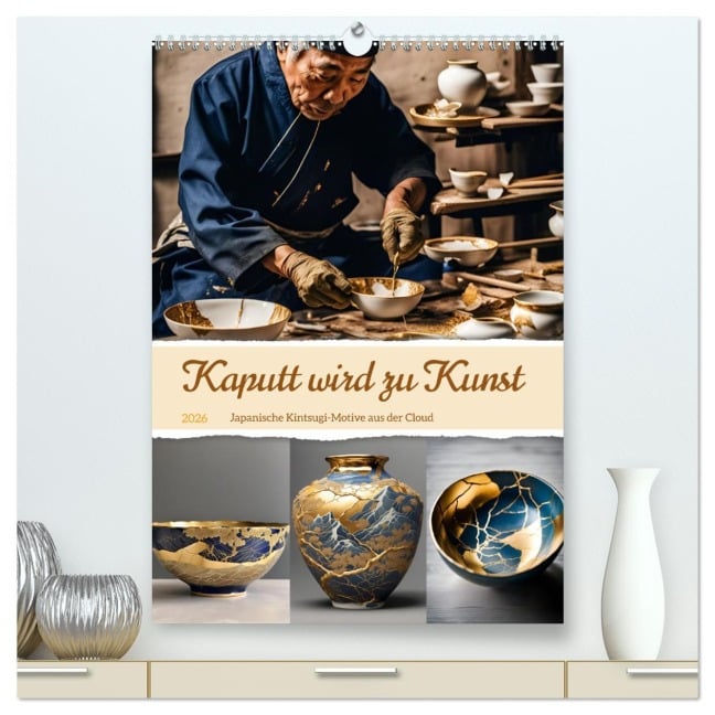 Kaputt wird zu Kunst (hochwertiger Premium Wandkalender 2026 DIN A2 hoch), Kunstdruck in Hochglanz - Christine Aka Stine1