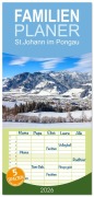 Cover-Bild zum Titel 'Familienplaner 2026 - St.Johann im Pongau mit 5 Spalten (Wandkalender, 21 x 45 cm) CALVENDO' von 'Christa Kramer'