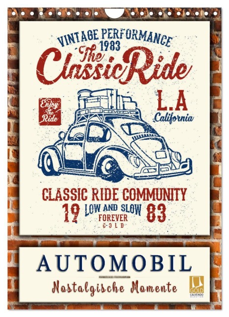 Automobil - nostalgische Momente (Wandkalender 2026 DIN A4 hoch), CALVENDO Monatskalender - Peter Roder