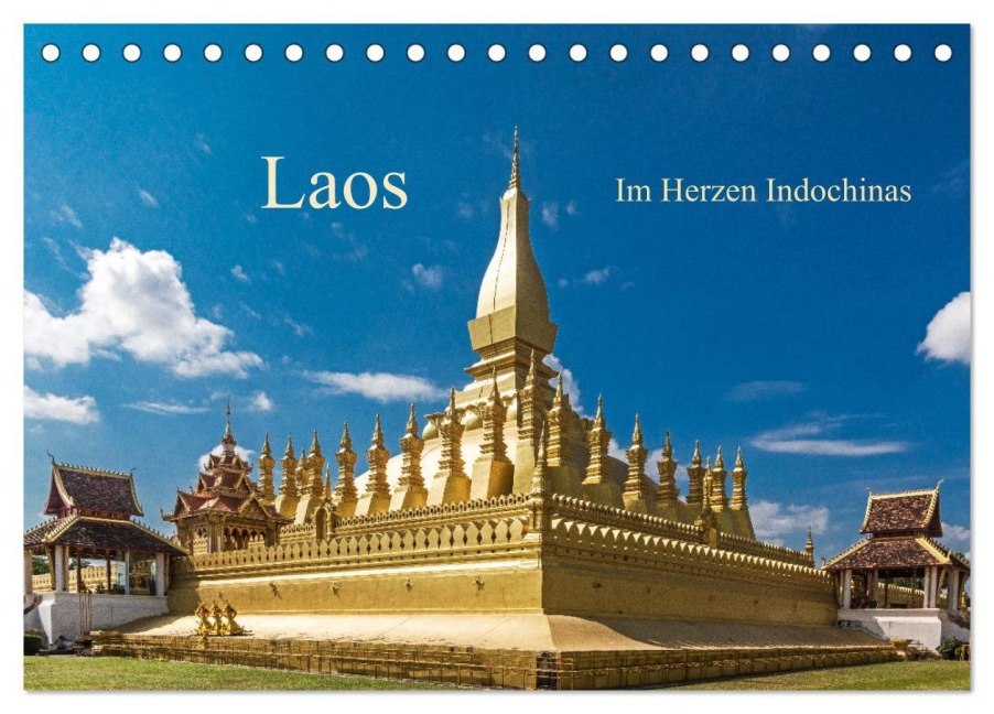 Laos - Im Herzen Indochinas (Tischkalender 2026 DIN A5 quer), CALVENDO Monatskalender - Harry Müller