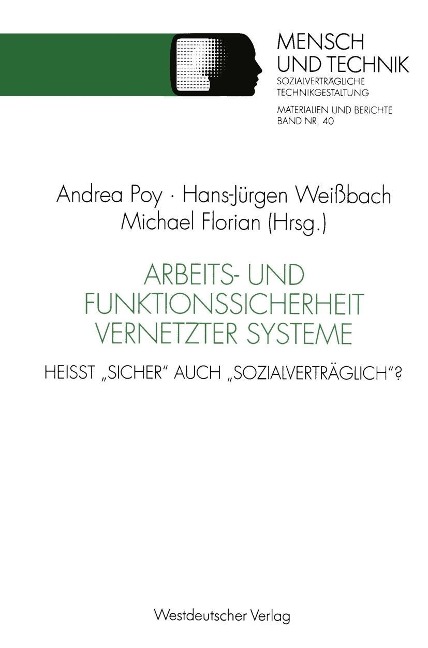 Arbeits- und Funktionssicherheit vernetzter Systeme - Hans-Jürgen Weißbach