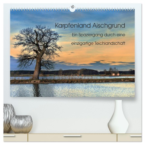 Karpfenland Aischgrund (hochwertiger Premium Wandkalender 2025 DIN A2 quer), Kunstdruck in Hochglanz - Silvimania Silvimania