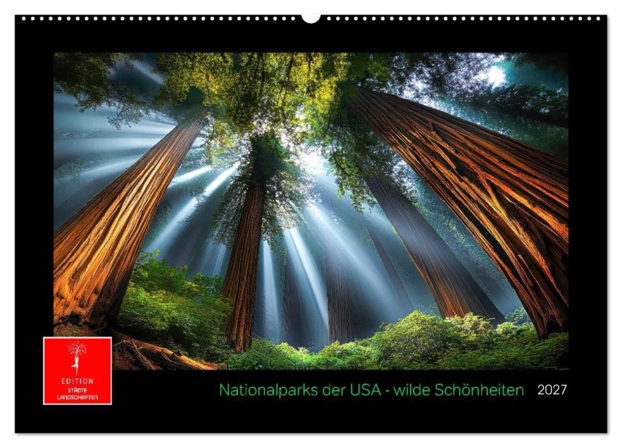 Nationalparks der USA - wilde Schönheiten (Wandkalender 2027 DIN A2 quer), CALVENDO Monatskalender - Peter Roder