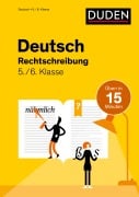 Cover-Bild zum Titel 'Deutsch in 15 Minuten - Rechtschreibung 5./6. Klasse' von 'Marion Clausen'