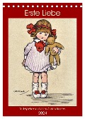 Erste Liebe - Teddybären auf alten Ansichtskarten (Tischkalender 2024 DIN A5 hoch), CALVENDO Monatskalender - Henning von Löwis of Menar