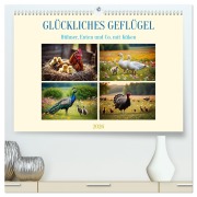 Glückliches Geflügel (hochwertiger Premium Wandkalender 2026 DIN A2 quer), Kunstdruck in Hochglanz - Claudia Kleemann