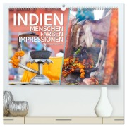 Cover-Bild zum Titel 'INDIEN Menschen Farben Impressionen (hochwertiger Premium Wandkalender 2027 DIN A2 quer), Kunstdruck in Hochglanz' von 'Bernd Maertens'
