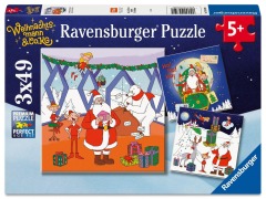 Cover-Bild zum Titel 'Kinderpuzzle 3x49 Teile - Weihnachtsmann & Co.KG - Weihnachtsmann & Co. KG' von ''