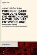 Cover-Bild zum Titel 'Philosophische Versuche über die menschliche Natur und ihre Entwickelung' von 'Johann Nikolaus Tetens'
