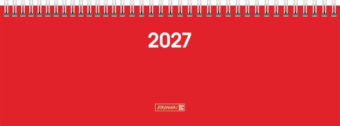 Cover-Bild zum Titel 'BRUNNEN 1077261017 Querterminbuch Mod. 772 2027 297×105 mm, Karton, rot' von ''