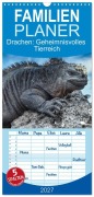 Cover-Bild zum Titel 'Familienplaner 2027 - Drachen: Geheimnisvolles Tierreich mit 5 Spalten (Wandkalender, 21 x 45 cm) CALVENDO' von 'Guenter Guni'