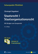 Cover-Bild zum Titel 'Staatsrecht I. Staatsorganisationsrecht' von 'Christoph Degenhart'