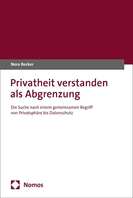 Privatheit verstanden als Abgrenzung - Nora Becker