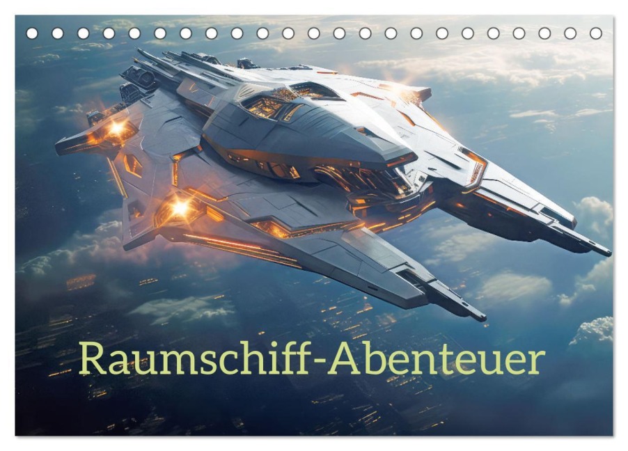 Raumschiff-Abenteuer (Tischkalender 2026 DIN A5 quer), CALVENDO Monatskalender - Liselotte Brunner-Klaus