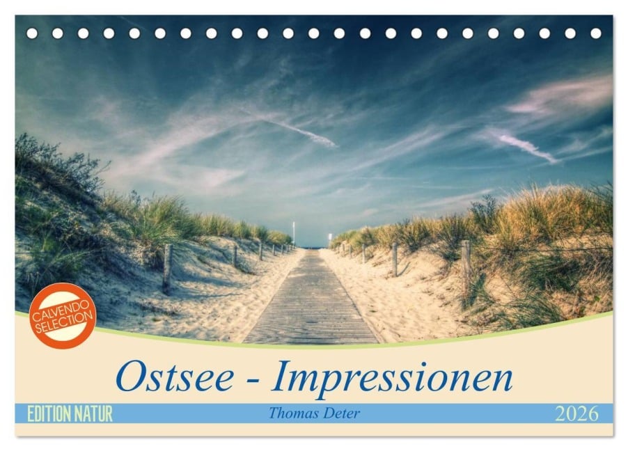 Ostsee - Impressionen (Tischkalender 2026 DIN A5 quer), CALVENDO Monatskalender - Thomas Deter